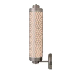 Applique murale, Ocala, Argent antique, maille hexagonale, Ø12cm, H51cm - Mullan Lighting