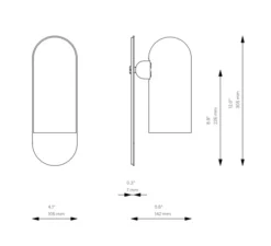 Applique murale, Odyssey Marrakesh, auburn, L10,5cm, H30,5cm - Schwung