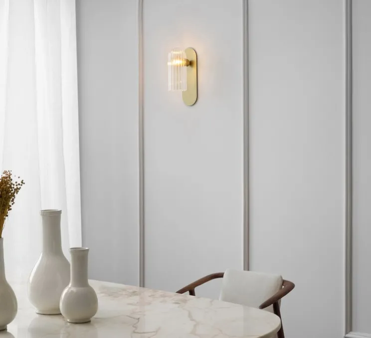 Applique murale, Odyssey Paris, laiton, L10,5cm, H30,5cm - Schwung