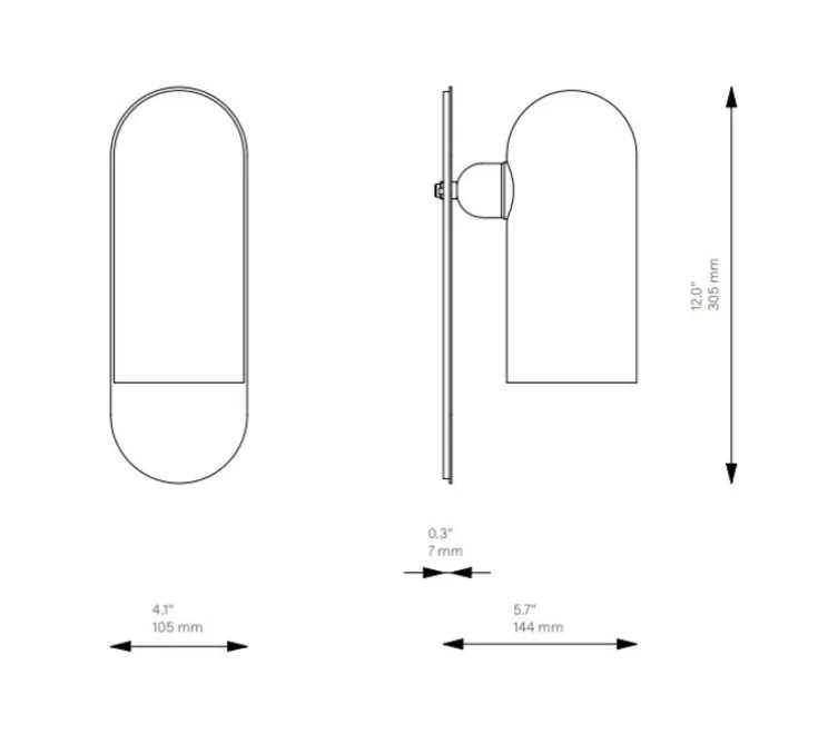 Applique murale, Odyssey Paris, laiton, L10,5cm, H30,5cm - Schwung