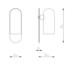 Applique murale, Odyssey Vik, blanc ivoire, L10,5cm, H30,5cm - Schwung