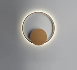 Applique murale, OLympic F45 Bronze, LED, 3000k, Ø60cm, L5cm - Fabbian