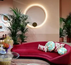 Applique murale, Olympic F45, bronze, IP40,LED, 2700k, Ø140cm, P5cm - Fabbian