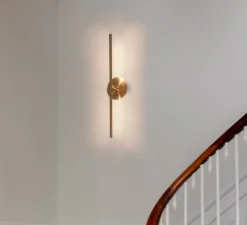Applique murale, Omni Wall, laiton, LED, dim, 2700K, 1000 lm, L74cm, H16,6cm - Umage