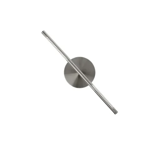 Applique murale, Omni Wall mini, acier brossé, LED, dim, 2700K, 560 lm, L54cm, H16,6cm - Umage
