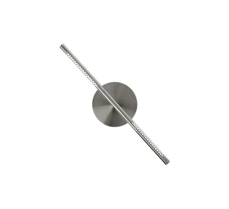 Applique murale, Omni Wall mini, acier brossé, LED, dim, 2700K, 560 lm, L54cm, H16,6cm - Umage