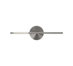 Applique murale, Omni Wall mini, acier brossé, LED, dim, 2700K, 560 lm, L54cm, H16,6cm - Umage
