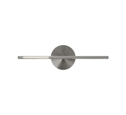 Applique murale, Omni Wall mini, acier brossé, LED, dim, 2700K, 560 lm, L54cm, H16,6cm - Umage