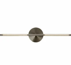 Applique murale, Omni Wall, acier brossé, LED, dim, 2700K, 1000 lm, L74cm, H16,6cm - Umage