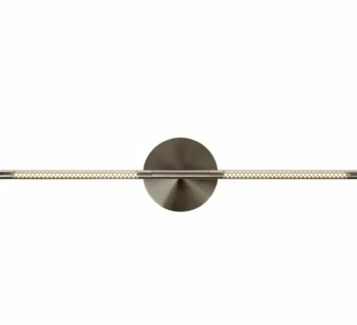 Applique murale, Omni Wall, acier brossé, LED, dim, 2700K, 1000 lm, L74cm, H16,6cm - Umage