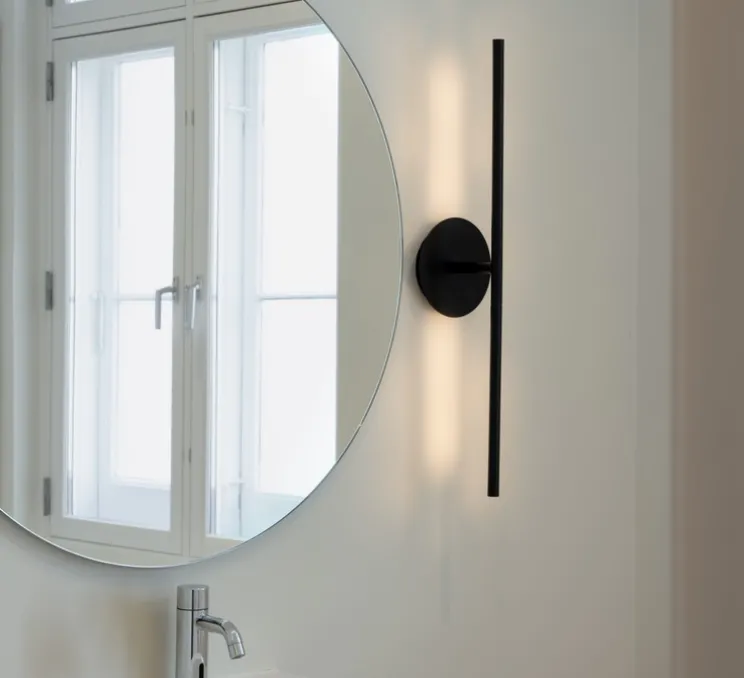 Applique murale, Omni Wall, noir, LED, dim, 2700K, 1000 lm, L74cm, H16,6cm - Umage