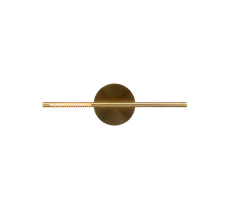 Applique murale, Omni Wall mini, laiton, LED, dim, 2700K, 560 lm, L54cm, H16,6cm - Umage