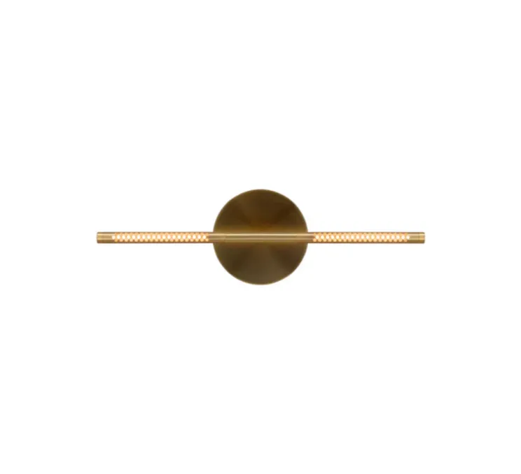 Applique murale, Omni Wall mini, laiton, LED, dim, 2700K, 560 lm, L54cm, H16,6cm - Umage