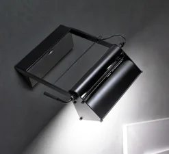 Applique murale, Opus, Black Soft Touch, L19cm, H17cm - Lumina