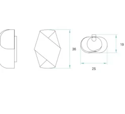 Applique murale, Orbit, blanc ivoire, H36cm - LZF
