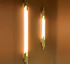 Applique murale, ORG W 1500, blanc, or, 2700K, 1700lm, L150cm, H8,4cm - DCW éditions Paris