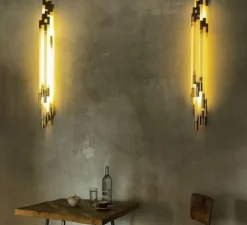 Applique murale, ORG W 1050, blanc, or, 2700K, 1200lm, L105cm, H8,4cm - DCW éditions Paris