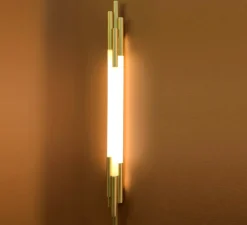 Applique murale, ORG W 1050, blanc, or, 2700K, 1200lm, L105cm, H8,4cm - DCW éditions Paris