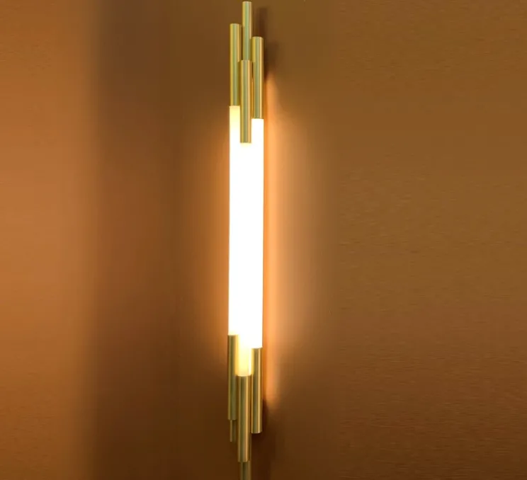 Applique murale, ORG W 1050, blanc, or, 2700K, 1200lm, L105cm, H8,4cm - DCW éditions Paris