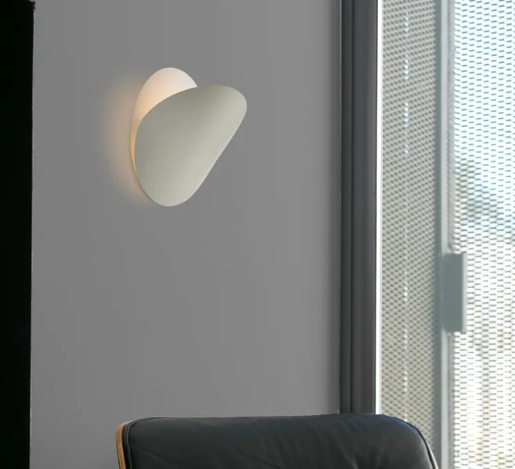 Applique murale, orientable, Ovo, blanc, Ø24cm - FARO
