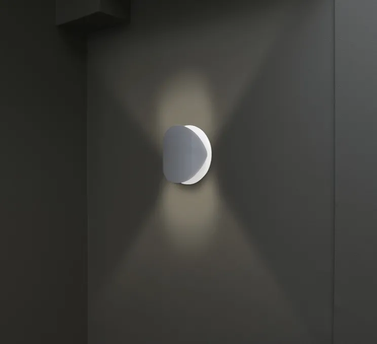 Applique murale, orientable, Ovo, blanc, Ø24cm - FARO