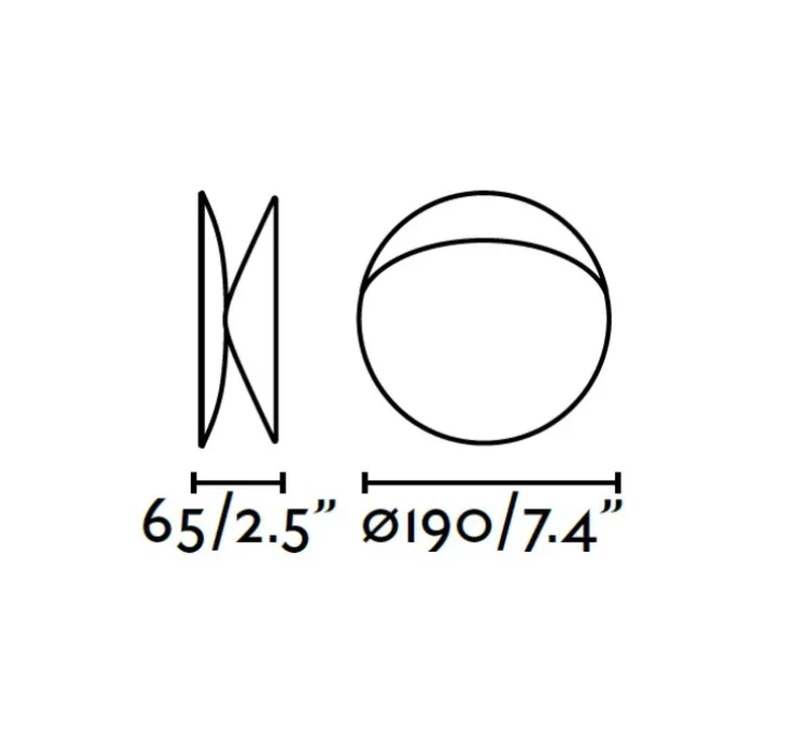 Applique murale, orientable, Ovo, blanc, Ø19cm - FARO