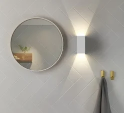 Applique murale, Oslo 160, blanc, IP65, LED, 3000K, 99lm, L7cm, H16cm - Astro