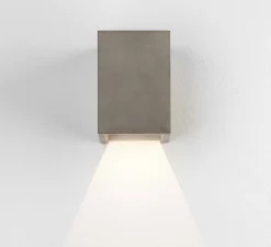 Applique murale, Oslo 120 Led, béton mat, IP65, LED, 3000k, 61 lm, L8,4cm, H12cm - Astro