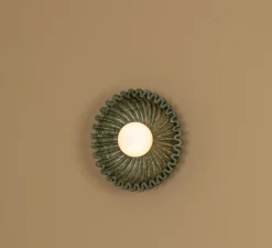 Applique murale, Ostro, marbre vert, Ø31cm, H31cm - Simone & Marcel