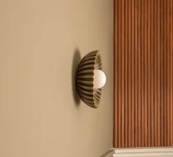 Applique murale, Ostro, vert céramique, Ø31cm, H31cm - Simone & Marcel