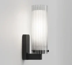 Applique murale, Ottavino wall, noir mat, IP44, L8,2cm, H26,7cm - Astro