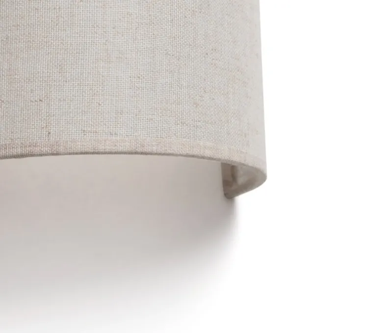 Applique murale, Otton R, naturel, L15cm, H37cm - Faro