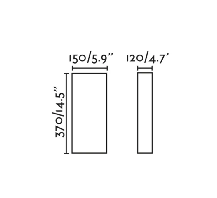 Applique murale, Otton R, naturel, L15cm, H37cm - Faro