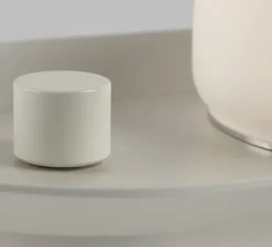 Applique murale ou lampe à poser, Maya, beige, LED, dim, 2700K, 580 lm, L8,9cm, H20,6cm - Faro