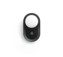 Applique murale ou lampe à poser, Maya, noir, LED, dim, 2700K, 580 lm, L8,9cm, H20,6cm - Faro