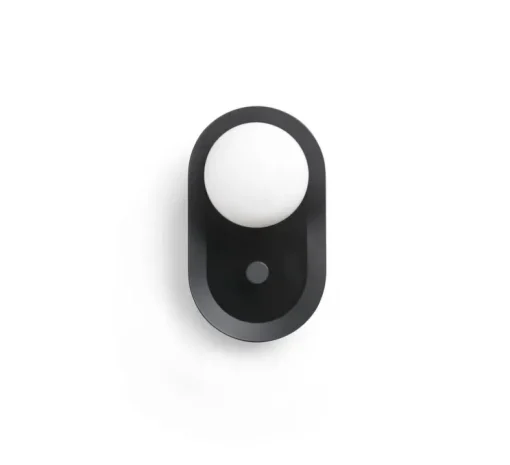 Applique murale ou lampe à poser, Maya, noir, LED, dim, 2700K, 580 lm, L8,9cm, H20,6cm - Faro