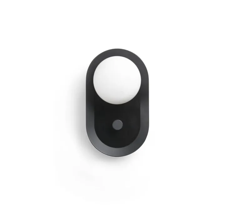 Applique murale ou lampe à poser, Maya, noir, LED, dim, 2700K, 580 lm, L8,9cm, H20,6cm - Faro