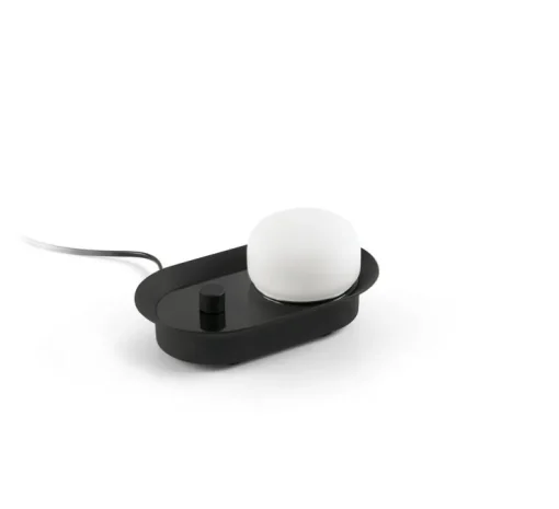 Applique murale ou lampe à poser, Maya, noir, LED, dim, 2700K, 580 lm, L8,9cm, H20,6cm - Faro