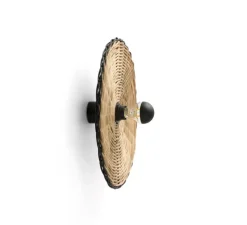 Applique murale ou plafonnier, Costas 400 P70, noir mat, Ø40cm, H7cm - Faro