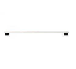 Applique murale ou plafonnier, Billy, Tube S14s, noir, ampoule transparente, LED, 2200K, 500lm, L100cm, H3cm - Zangra