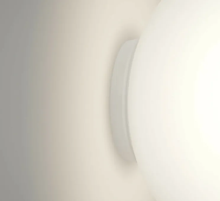 Applique murale ou Plafonnier, Volum 42, blanc brillant, IP54, Ø42cm, H36,7cm - Lodes