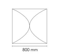Applique murale ou plafonnier, Ariette 1, blanc, Ø80cm, H80cm - Flos