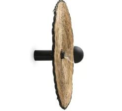 Applique murale ou plafonnier, Costas 600 P140, noir mat, Ø60cm, H14cm - Faro