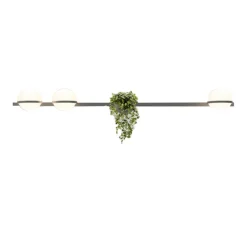 Applique murale, Palma 3706, graphite, LED, 2700K, 2000lm, L195cm, H22cm - Vibia