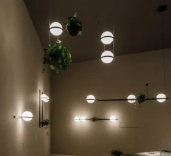 Applique murale, Palma 3706, graphite, LED, 2700K, 2000lm, L195cm, H22cm - Vibia