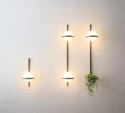 Applique murale, Palma 3710, graphite, LED, 2700K, 685lm, L22cm, H55cm - Vibia