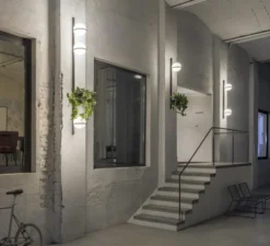 Applique murale, Palma 3714, graphite, LED, 2700K, 576lm, L22cm, H114cm - Vibia