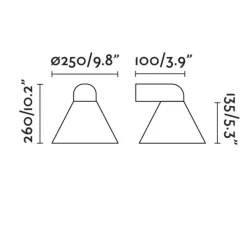 Applique murale, PALS , gris, IP65, L25cm, H26cm - Faro