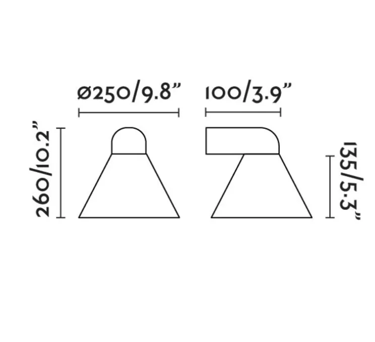 Applique murale, PALS , gris, IP65, L25cm, H26cm - Faro