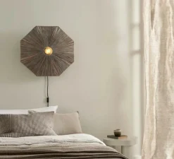 Applique murale, Panama L, gris, Ø65cm, H7cm - Good&Mojo